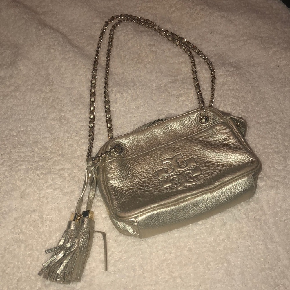 Tory Burch gold crossbody